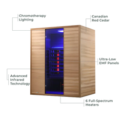 Revel Nova 3 Person Full Spectrum Infrared Cedar Sauna