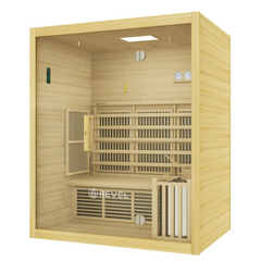 REVEL NORDICWAVE 3 PERSON INFRARED & TRADITIONAL HYBRID SAUNA