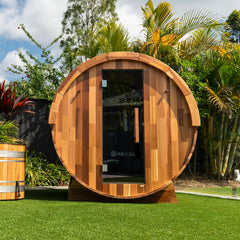 Revel Edenview - 4 Person Traditional Cedar Barrel Sauna