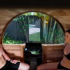 Revel Edenview - 4 Person Traditional Cedar Barrel Sauna