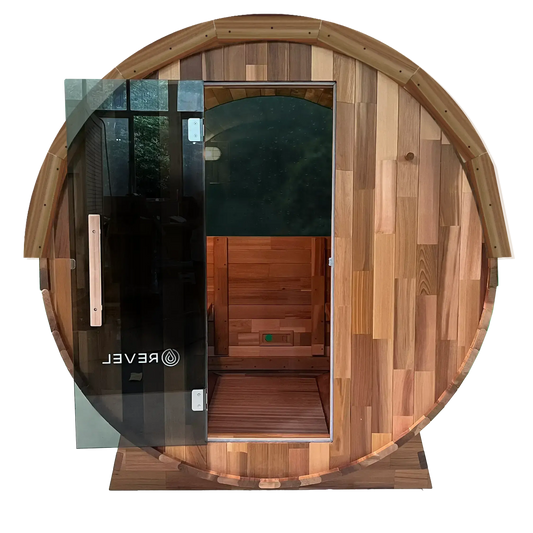 Revel Edenview - 4 Person Traditional Cedar Barrel Sauna