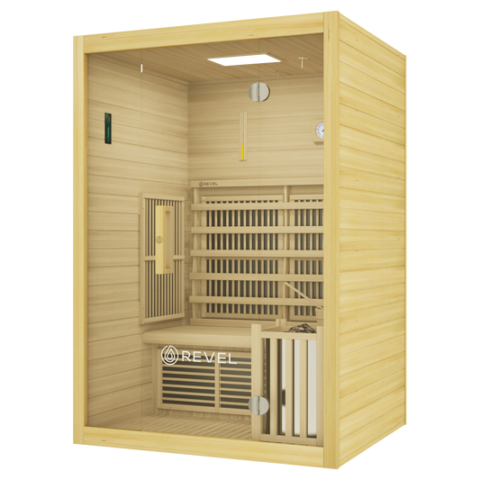 REVEL NORDICWAVE 2 PERSON INFRARED & TRADITIONAL HYBRID SAUNA