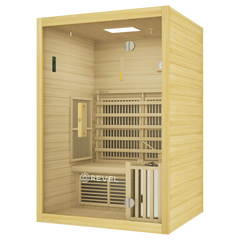 REVEL NORDICWAVE 2 PERSON INFRARED & TRADITIONAL HYBRID SAUNA