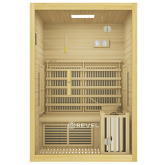 REVEL NORDICWAVE 2 PERSON INFRARED & TRADITIONAL HYBRID SAUNA