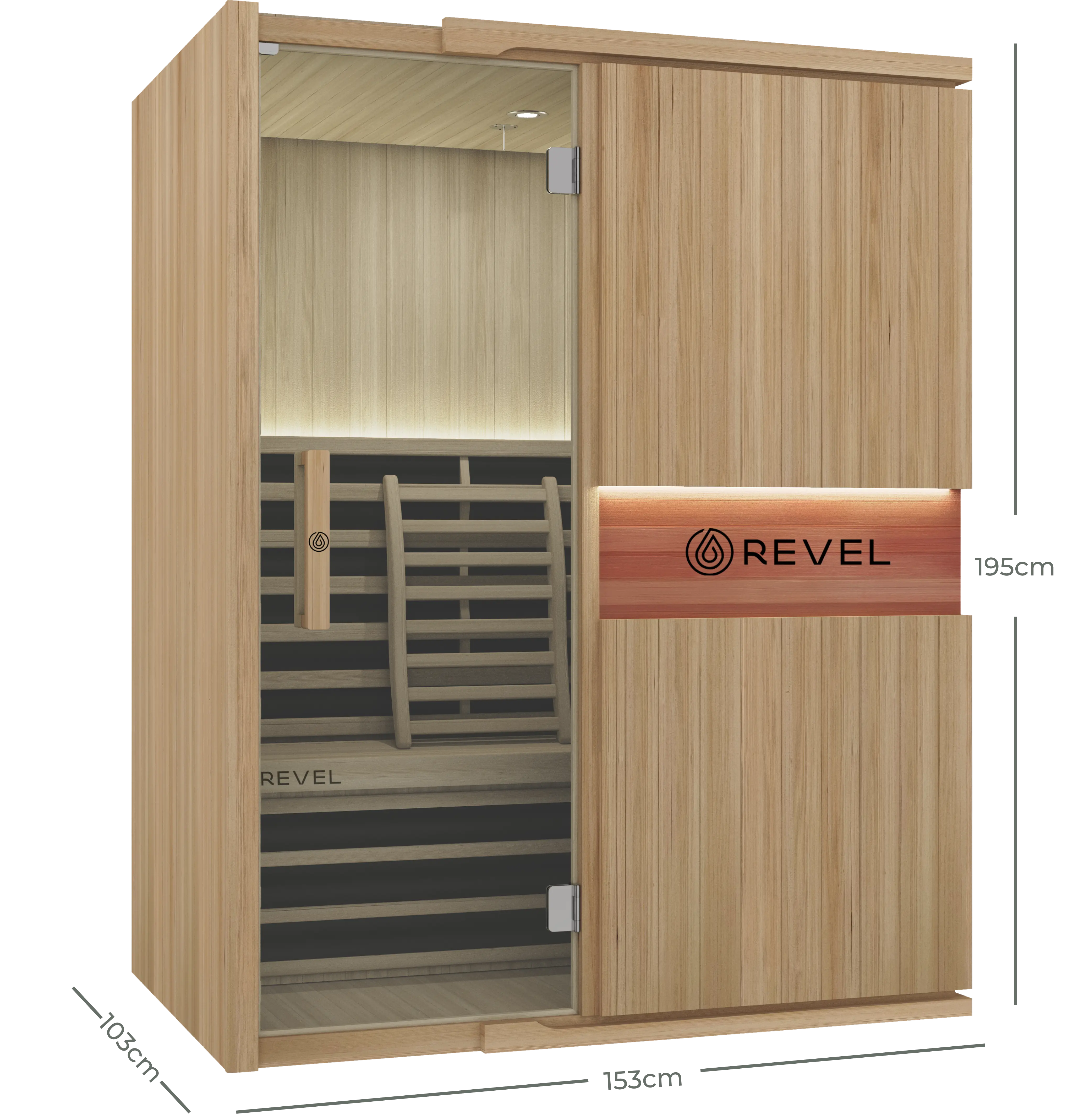 Revel Aura - 4 Person Full Spectrum Infrared Sauna Revel Saunas