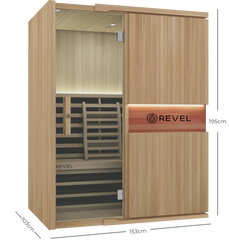 Revel Aura - 4 Person Full Spectrum Infrared Sauna Revel Saunas
