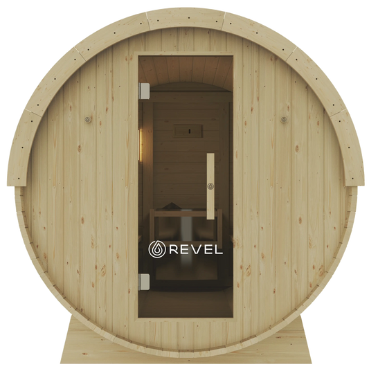 Revel Eden Pro - 8 Person Traditional Barrel Sauna Revel Saunas