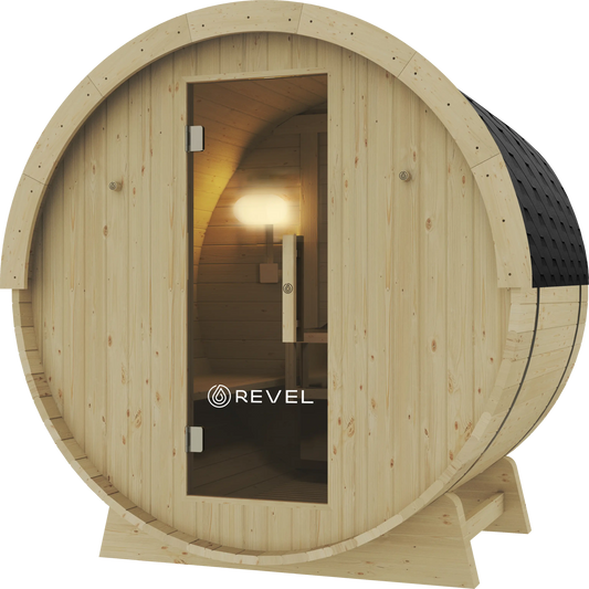 Revel Eden - 4 Person Traditional Barrel Sauna Revel Saunas