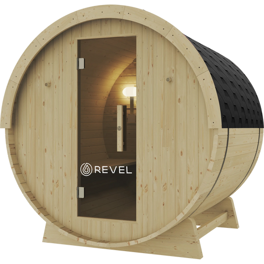 Revel Eden - 6 Person Traditional Barrel Sauna Revel Saunas