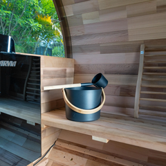 Revel Edenview - 4 Person Traditional Cedar Barrel Sauna