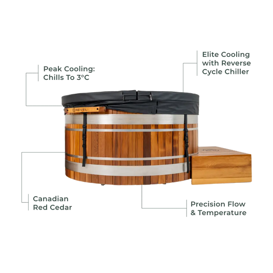 Revel Glacier Solo - Premium Cedar Ice Bath