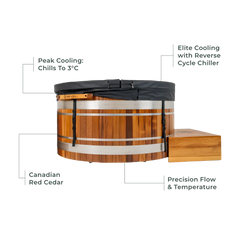 Revel Glacier Solo - Premium Cedar Ice Bath